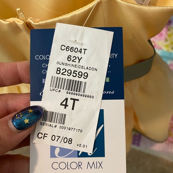 BNWT Fancy Toddler Girl size 4T by Alfred Angelo - Picture 3 of 3